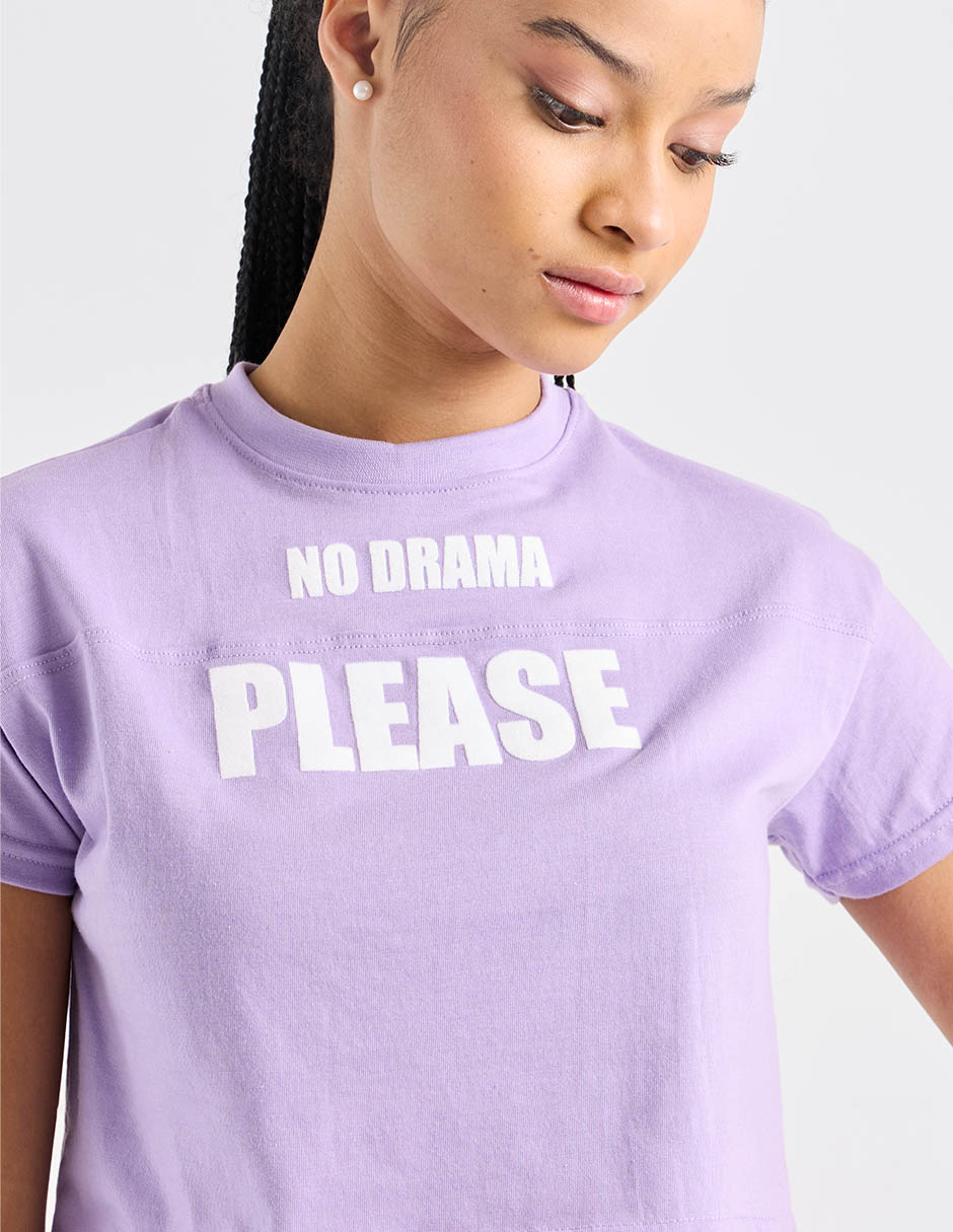 Playera manga corta cuello redondo para mujer 4