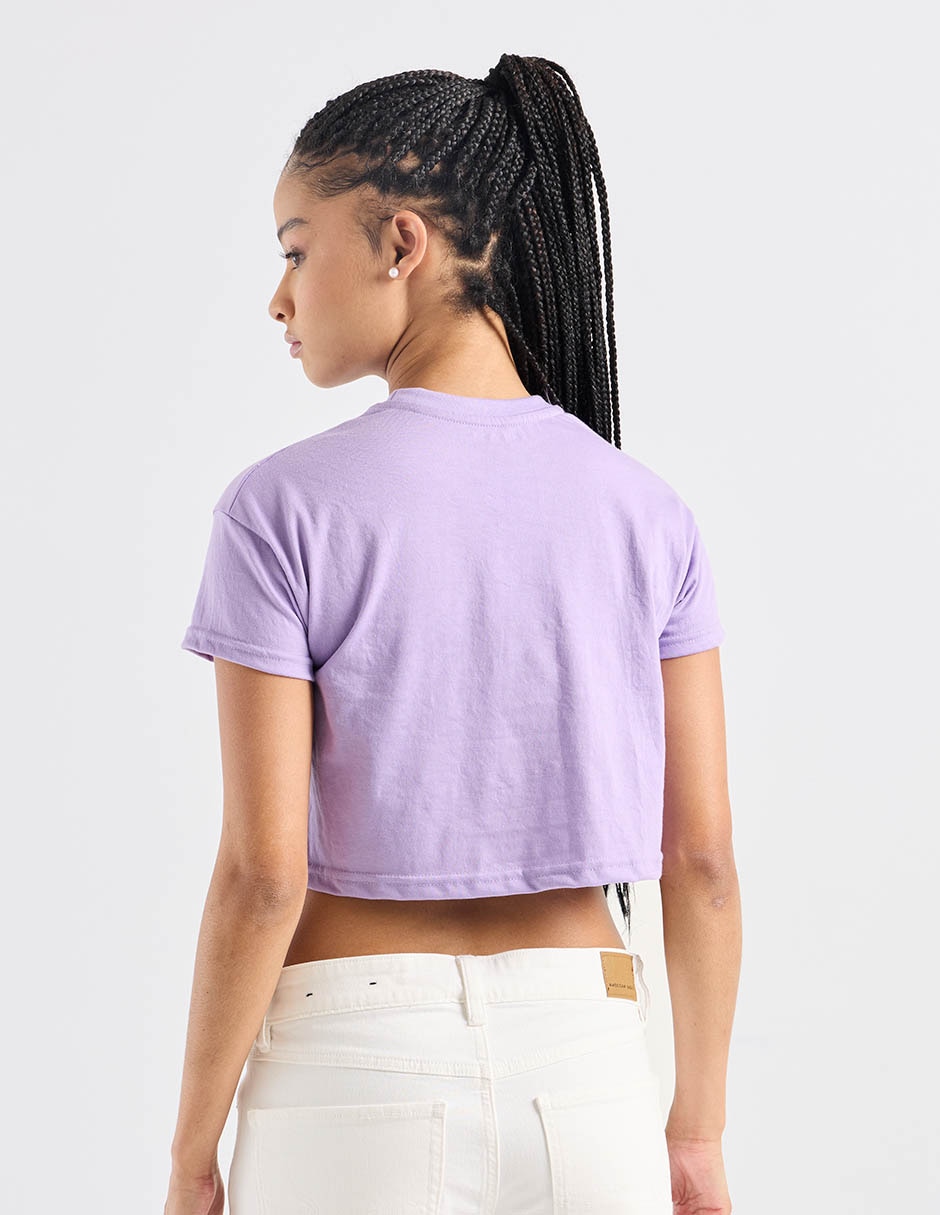 Playera manga corta cuello redondo para mujer 6