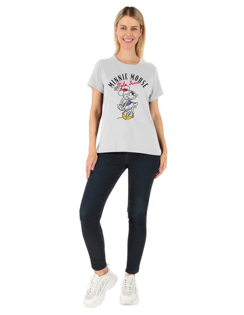 Playera manga corta Disney cuello redondo para mujer 3