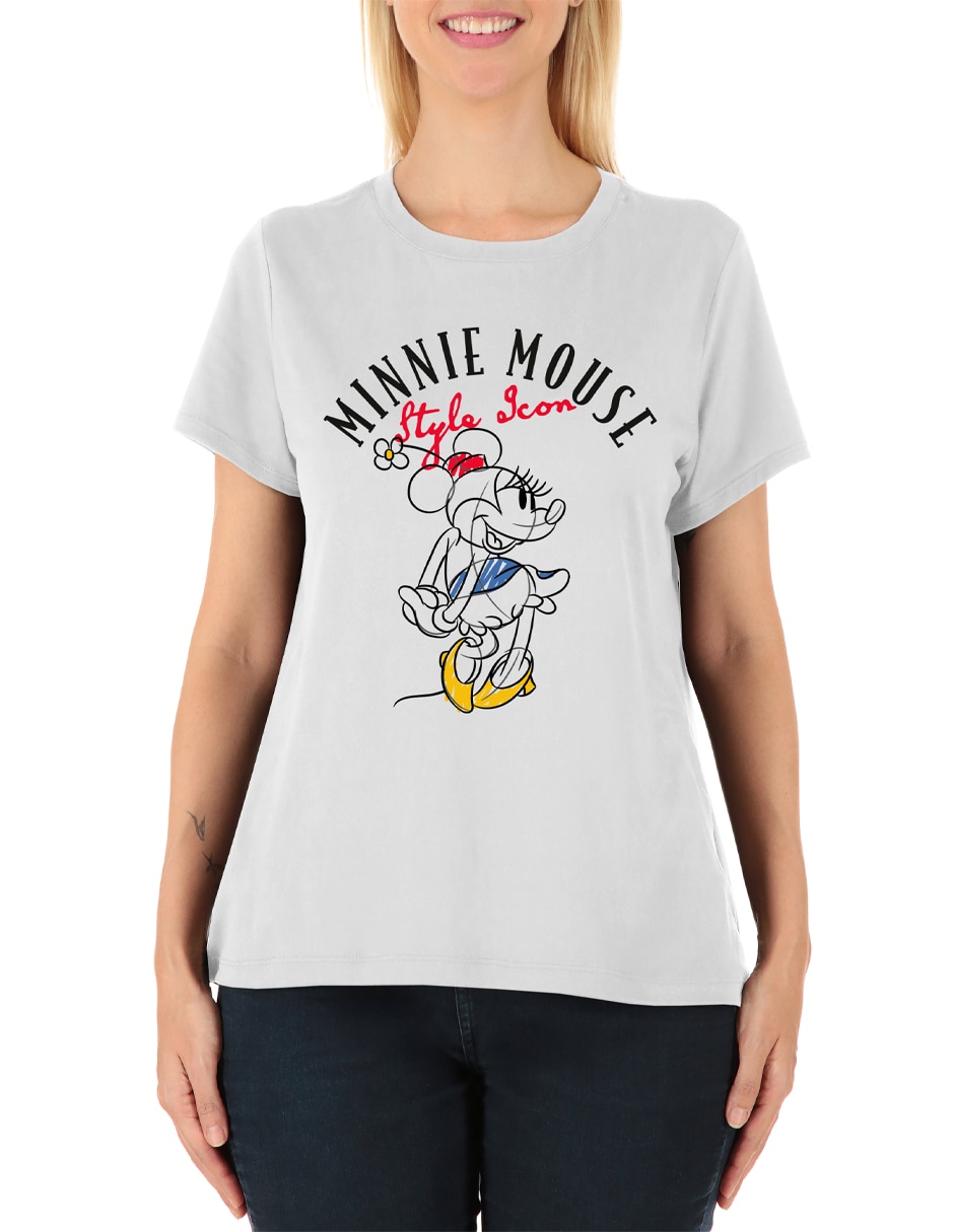 Playera manga corta Disney cuello redondo para mujer 4