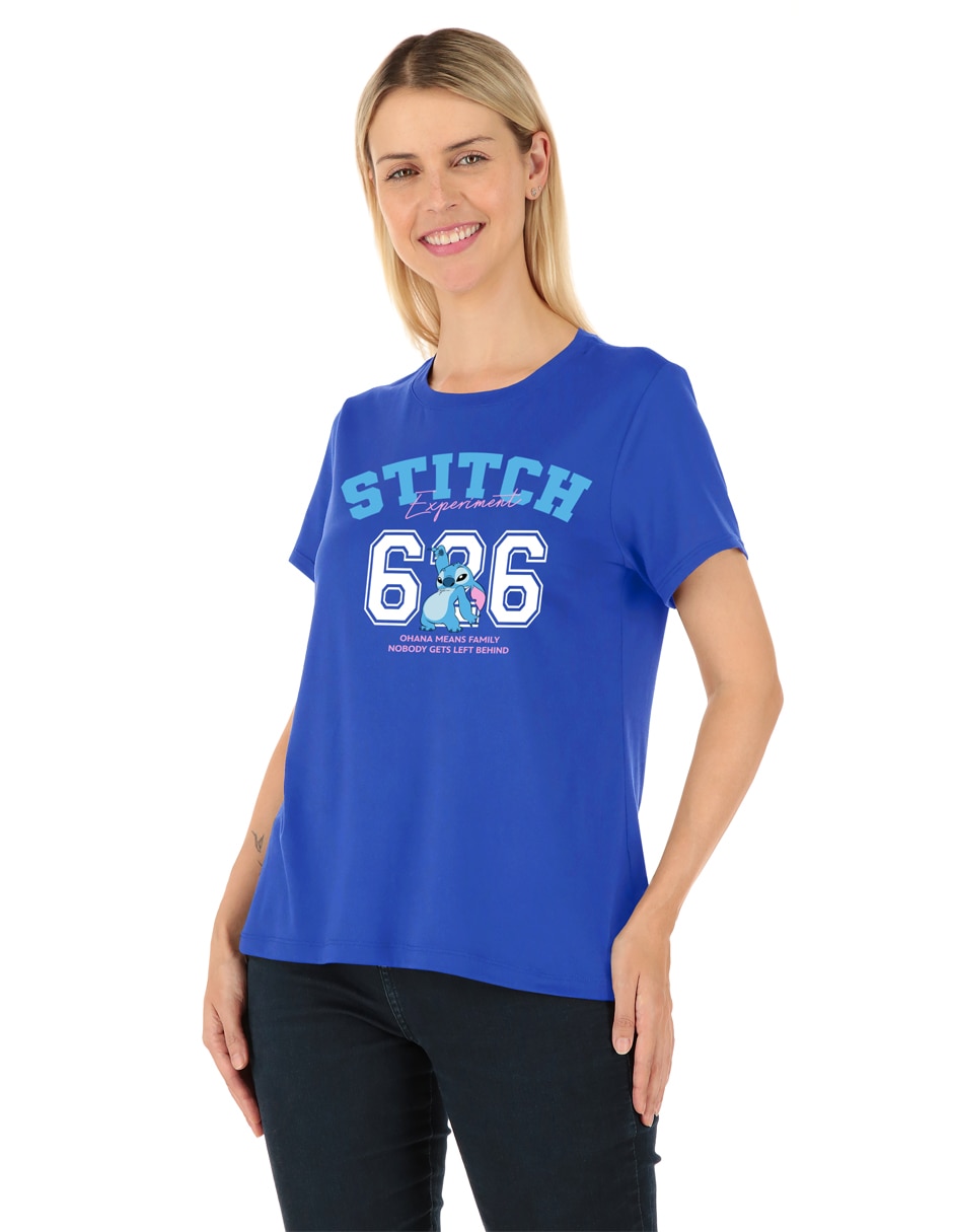 Playera manga corta Disney cuello redondo para mujer Playera manga corta Disney cuello redondo para mujer